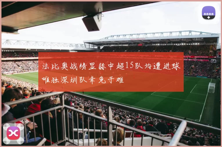 法比奥战绩显赫中超15队均遭进球唯独深圳队幸免于难